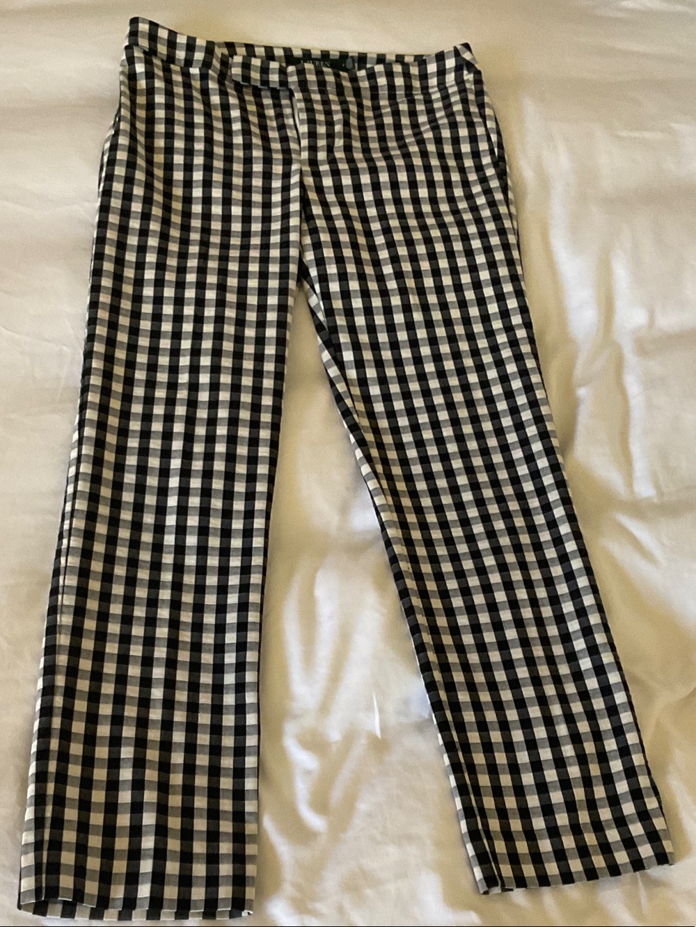 Ralph Lauren Black and White Gingham Pants size 2